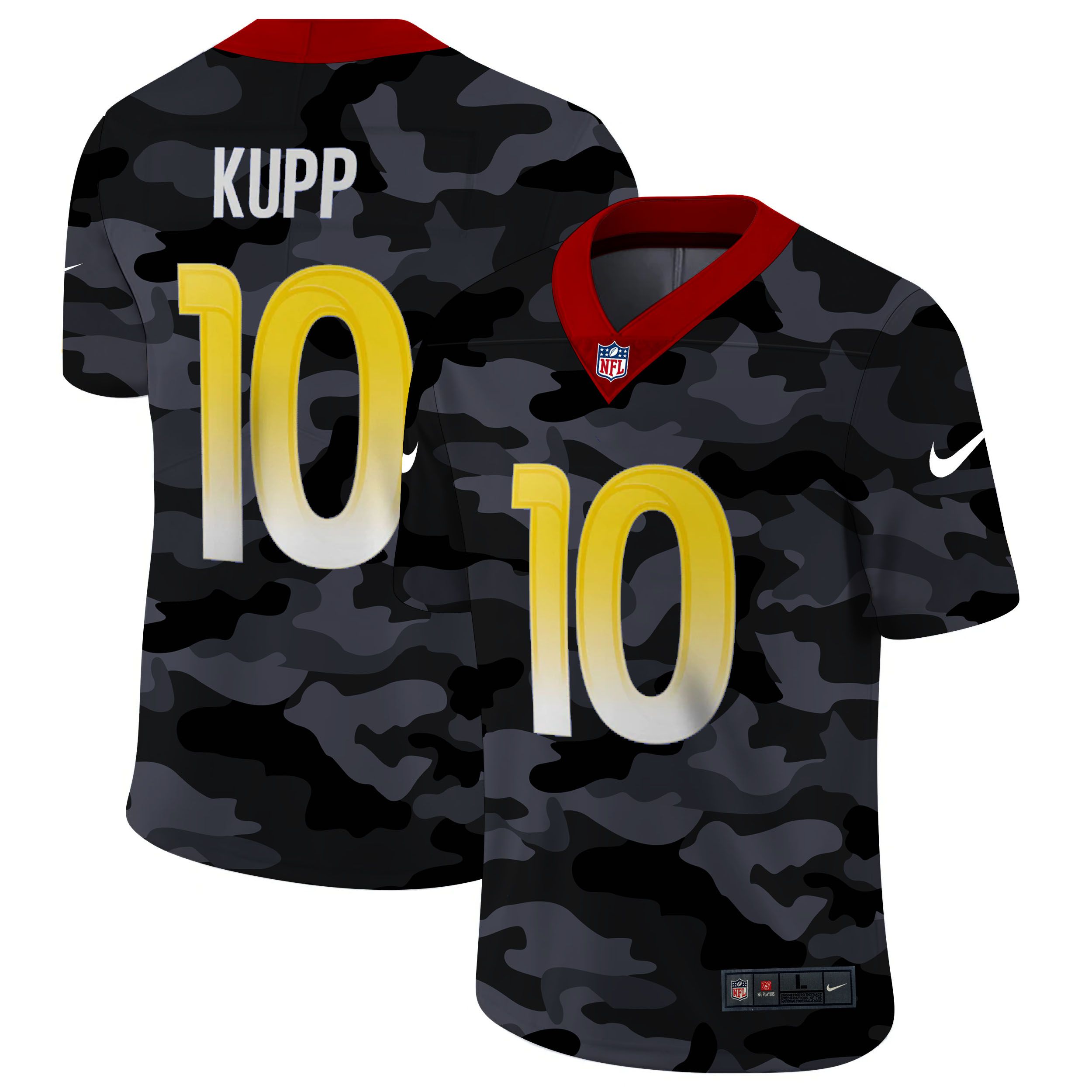 Men Los Angeles Rams #10 Kupp 2020 Nike Camo Salute to Service Limited NFL Jerseys->los angeles rams->NFL Jersey